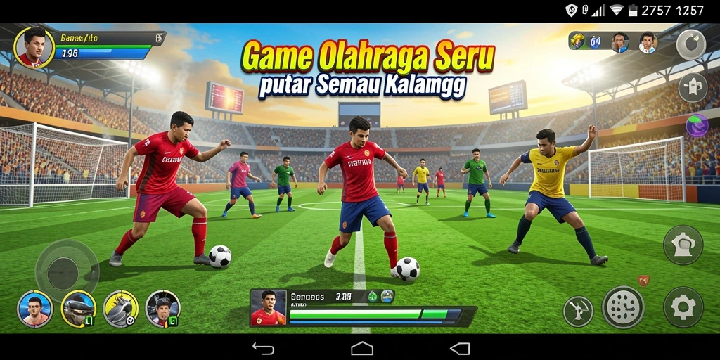 Gameplay seru dengan berbagai pilihan olahraga di 2757.