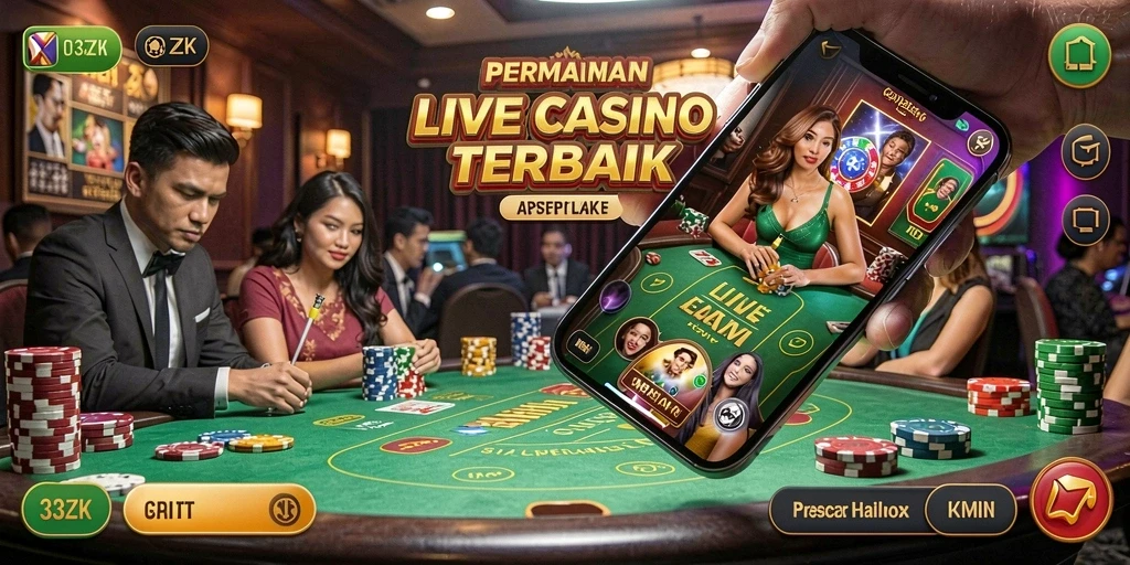 Tangkapan layar gameplay Live Casino 33ZK yang mendebarkan.