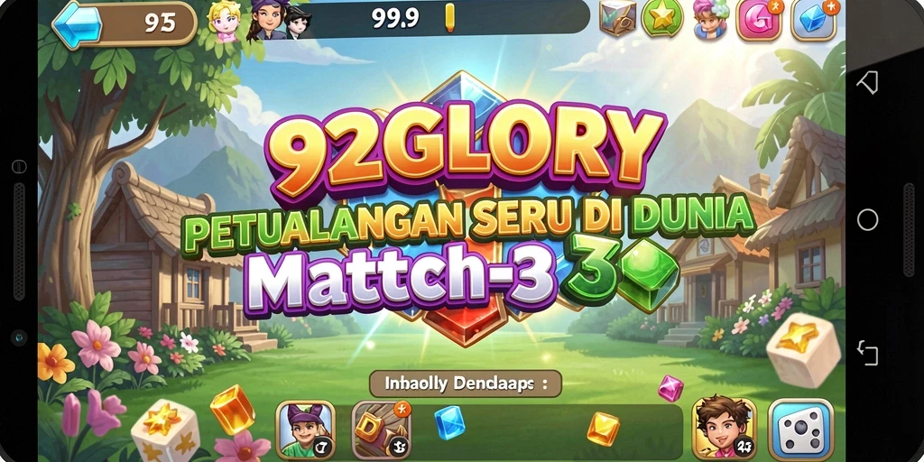 Tangkapan layar gameplay menunjukkan momen seru dalam permainan Match-3.
