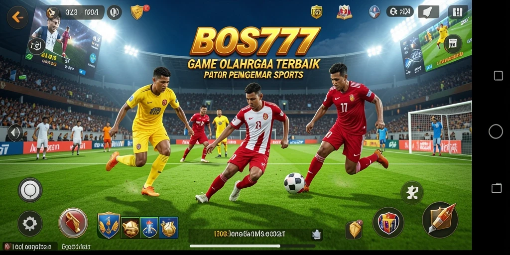 Tangkapan layar menampilkan aksi seru gameplay olahraga di BOS777.