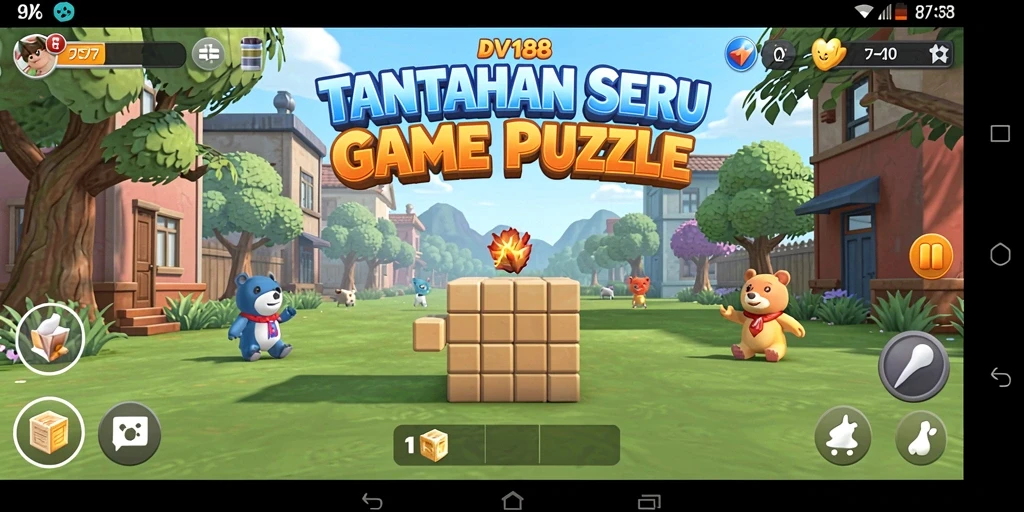 Tampilan gameplay seru dari DV188 dengan puzzle yang menantang.