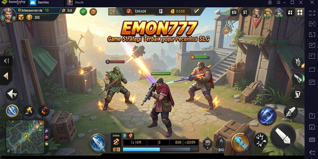 Tampilan gameplay seru dari EMON777 yang penuh strategi.