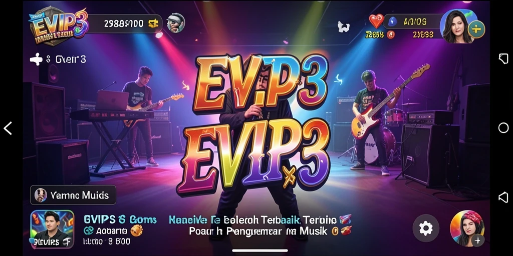 Tampilan gameplay menarik dari EVIP3 yang penuh warna.