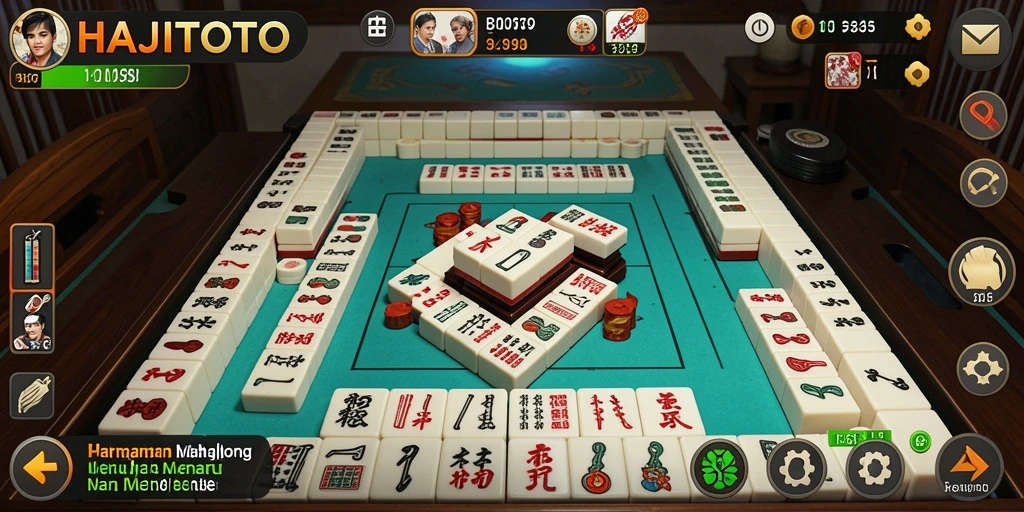 Screenshot gameplay <strong>HAJITOTO</strong> menunjukkan keseruan permainan Mahjong yang menantang.