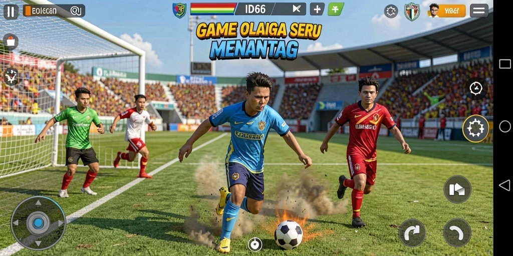 Tampilan gameplay ID66 yang seru dalam aksi pertandingan olahraga.