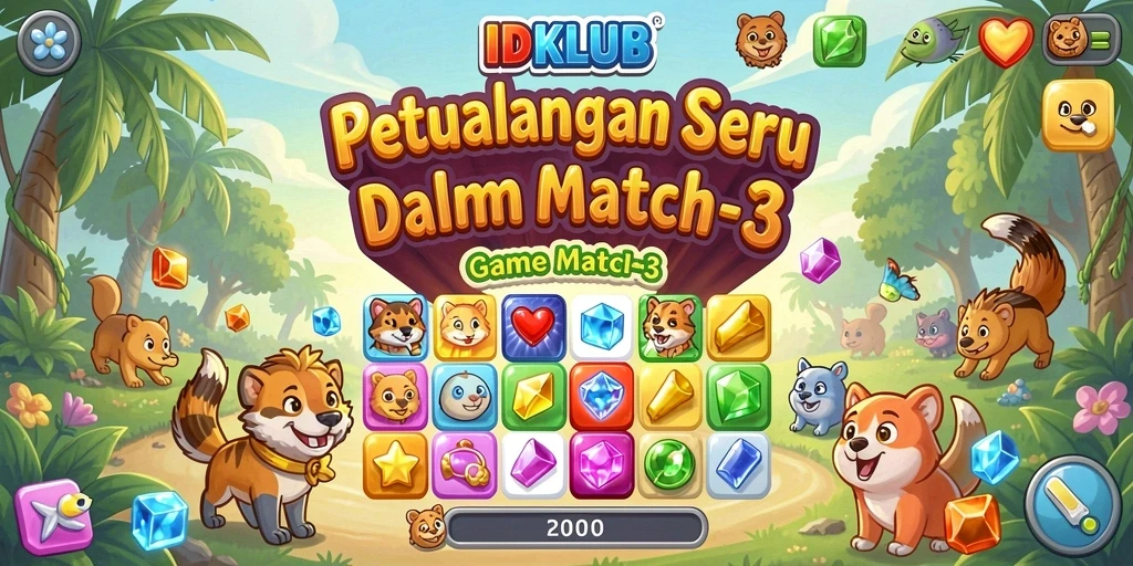Tampilan gameplay <strong>IDKLUB</strong> yang penuh warna dan menantang.