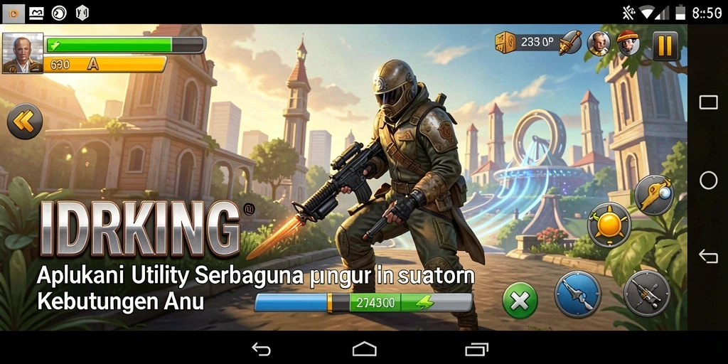 Screenshot utama <strong>IDRKING</strong> menampilkan antarmuka pengguna yang intuitif dan fungsional.