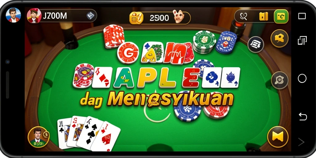 Tampilan menarik dari gameplay Gaple di J200M yang mengasyikkan.
