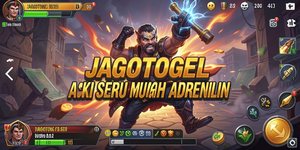 Screenshot JAGOTOGEL menampilkan aksi seru di lapangan pertempuran.