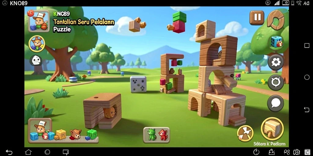 Gameplay seru KNO89 dengan tantangan Puzzle menantang.