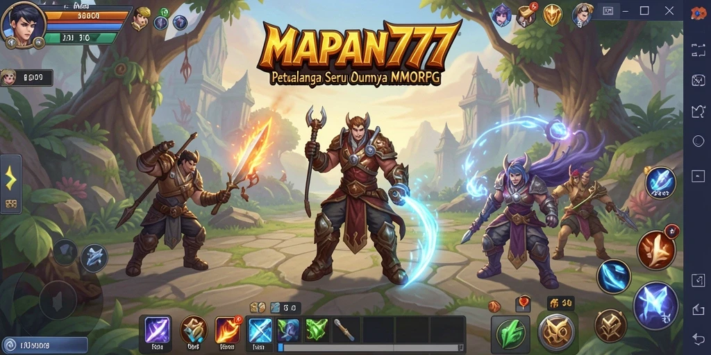 Tampilan gameplay seru dari MAPAN777 dalam dunia MMORPG.