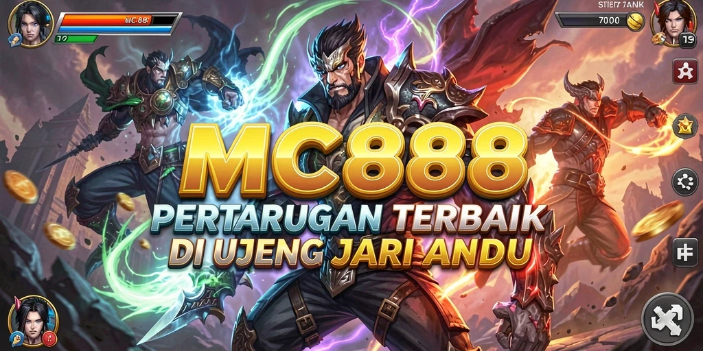 Screenshot menampilkan aksi pertarungan yang intens dalam MC888.