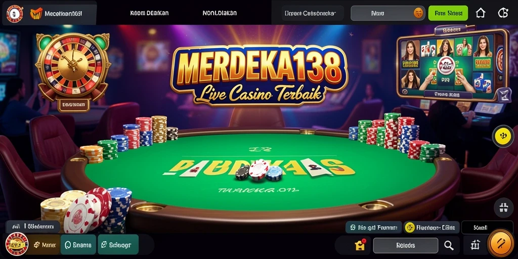 Tampilan gameplay Live Casino yang menarik dan interaktif.