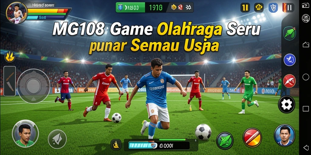 Screenshot gameplay MG108 menampilkan aksi olahraga yang seru dan interaktif.