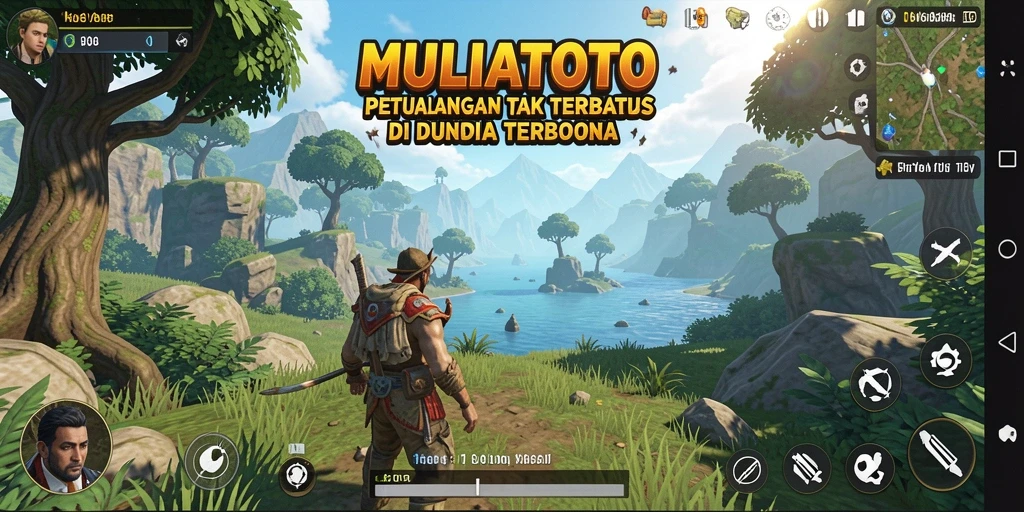 Screenshot gameplay <strong>MULIATOTO</strong> yang menampilkan eksplorasi dunia terbuka yang menakjubkan.