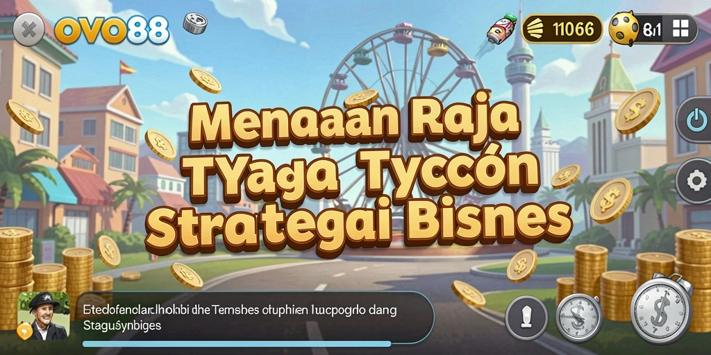 Tampilan gameplay OVO88 menampilkan strategi bisnis yang mendebarkan.