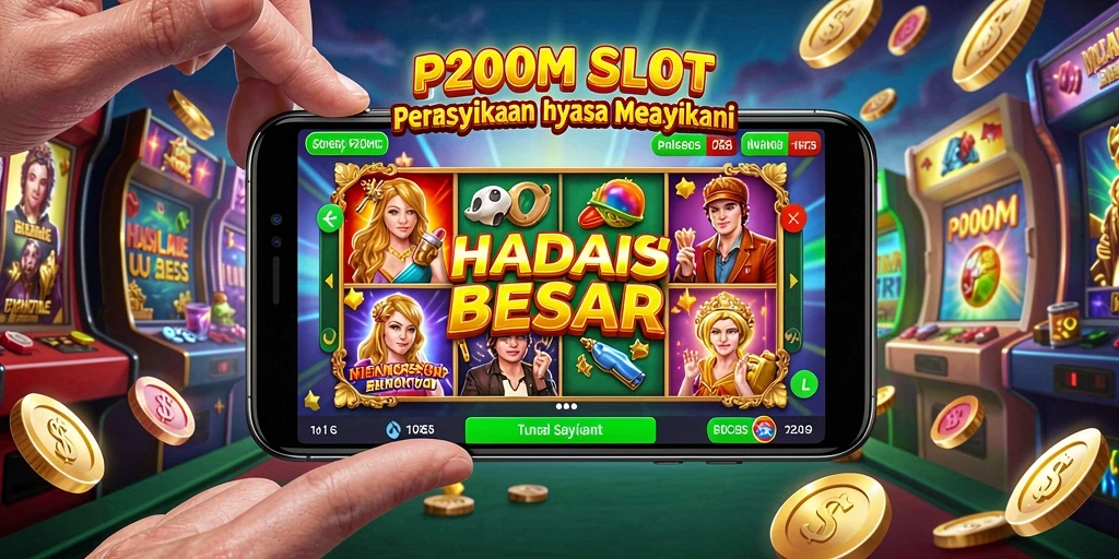 Tampilan menarik dari gameplay Slot P200M dengan simbol beragam.
