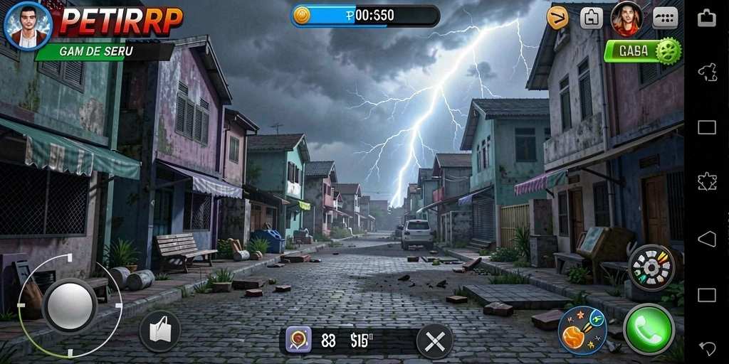 Tampilan menarik dari gameplay PETIRRP yang seru dan mengasyikkan.