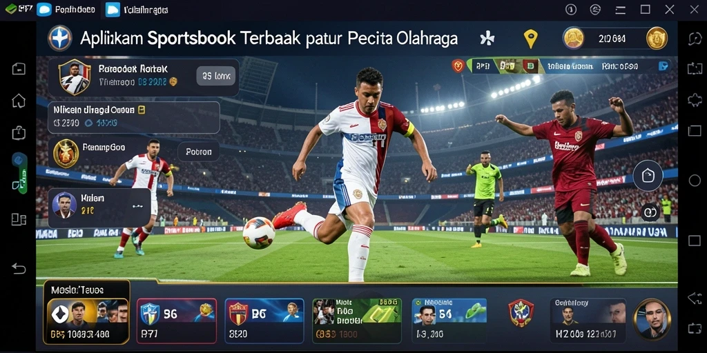 Screenshot gameplay PP7 menunjukkan taruhan olahraga yang menarik.