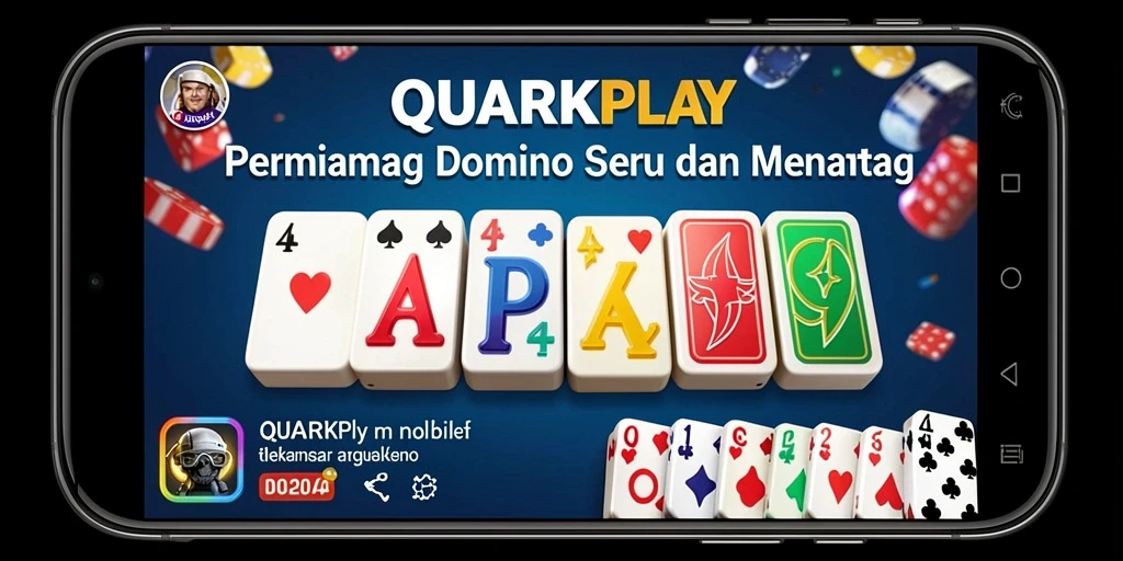 Tampilan gameplay seru dari QUARKPLAY saat bermain domino.