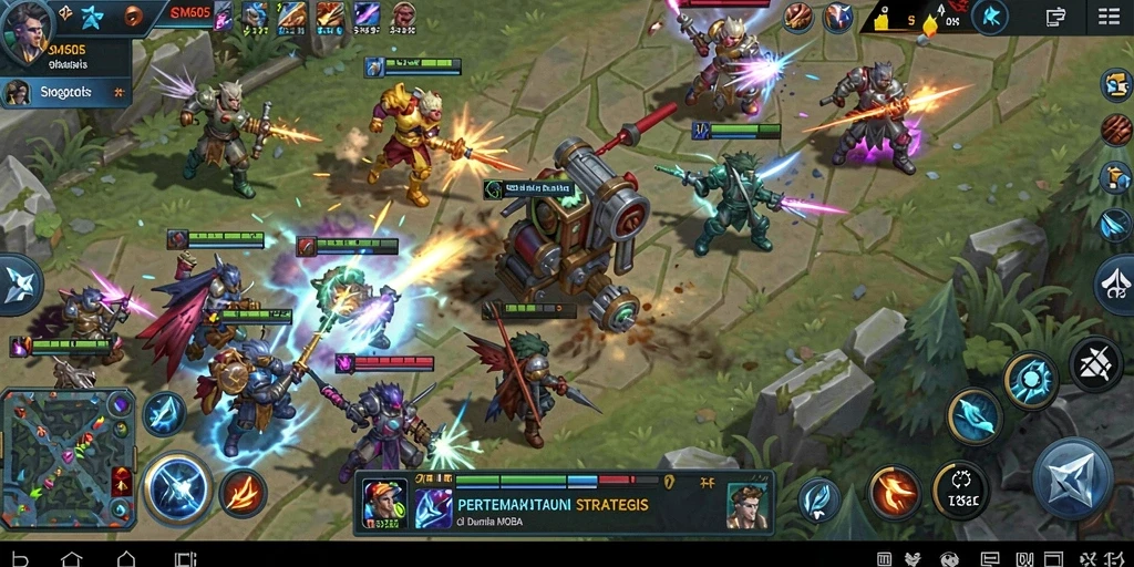 Gambaran nyata tentang serunya gameplay MOBA SM605.