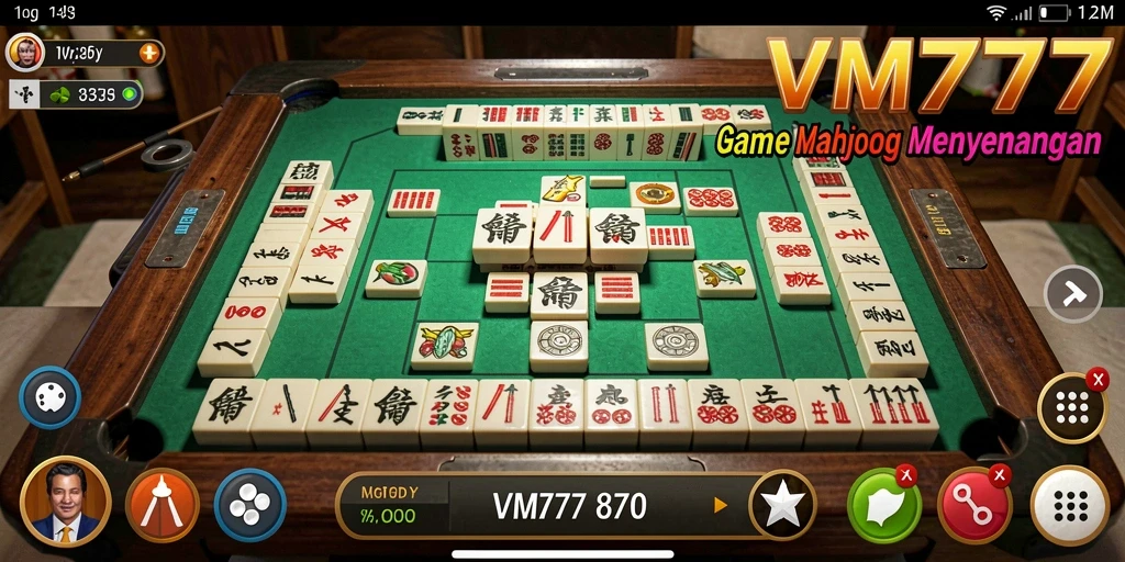 Gameplay Mahjong yang seru dan menyenangkan di VM777.