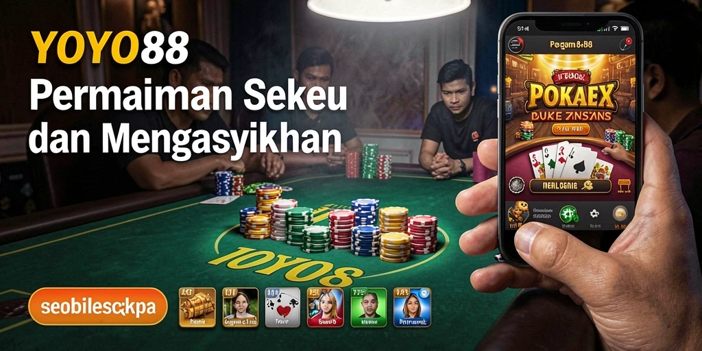 Gameplay menarik Poker di aplikasi YOYO88.