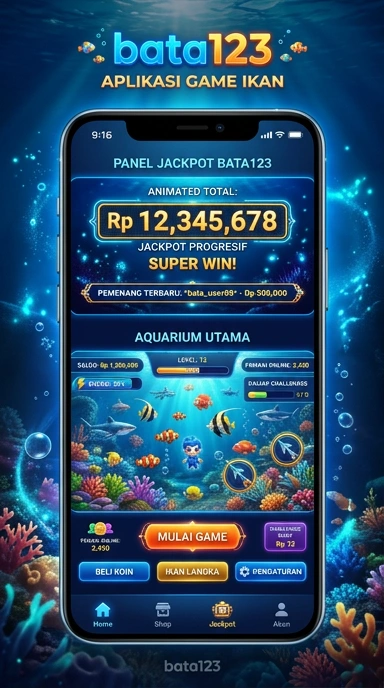 Tampilan beranda aplikasi bata123 yang menarik.